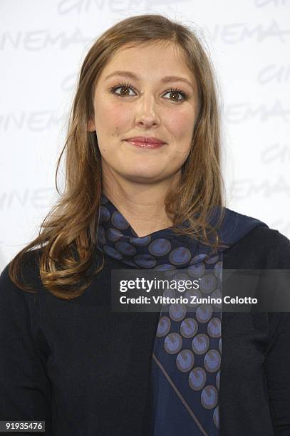 Actress Alexandra Maria Lara attends 'The City Of Your Final Destination' Photocall during day 2 of the 4th Rome International Film Festival held at...