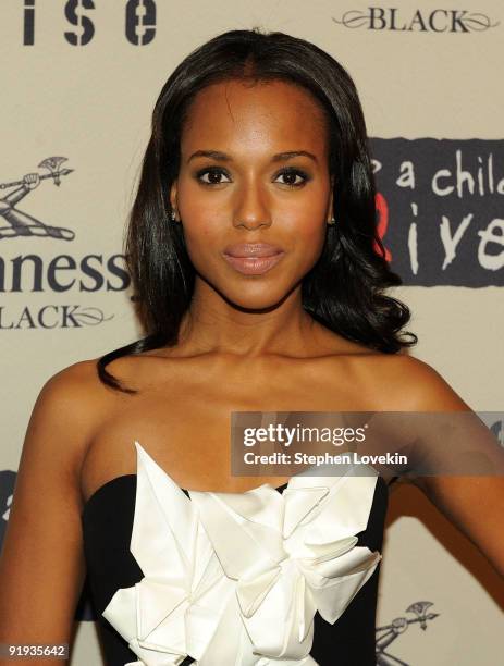 Actress Kerry Washington attends Keep A Child Alive's 6th Annual Black Ball at Hammerstein Ballroom on October 15, 2009 in New York City.