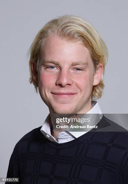 The German entrepreneur Wanja Soeren Oberhof of Niiu, the world's first individualised newspaper, poses for a portrait on October 16, 2009 in Berlin,...