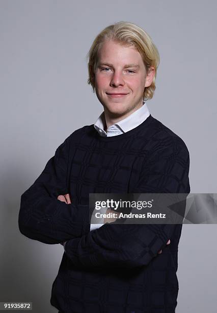 The German entrepreneur Wanja Soeren Oberhof of Niiu, the world's first individualised newspaper, poses for a portrait on October 16, 2009 in Berlin,...