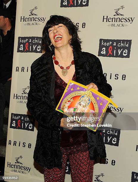 Journalist Christiane Amanpour attends Keep A Child Alive's 6th Annual Black Ball at Hammerstein Ballroom on October 15, 2009 in New York City.