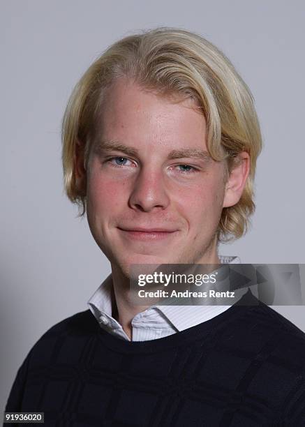 The German entrepreneur Wanja Soeren Oberhof of Niiu, the world's first individualised newspaper, poses for a portrait on October 16, 2009 in Berlin,...