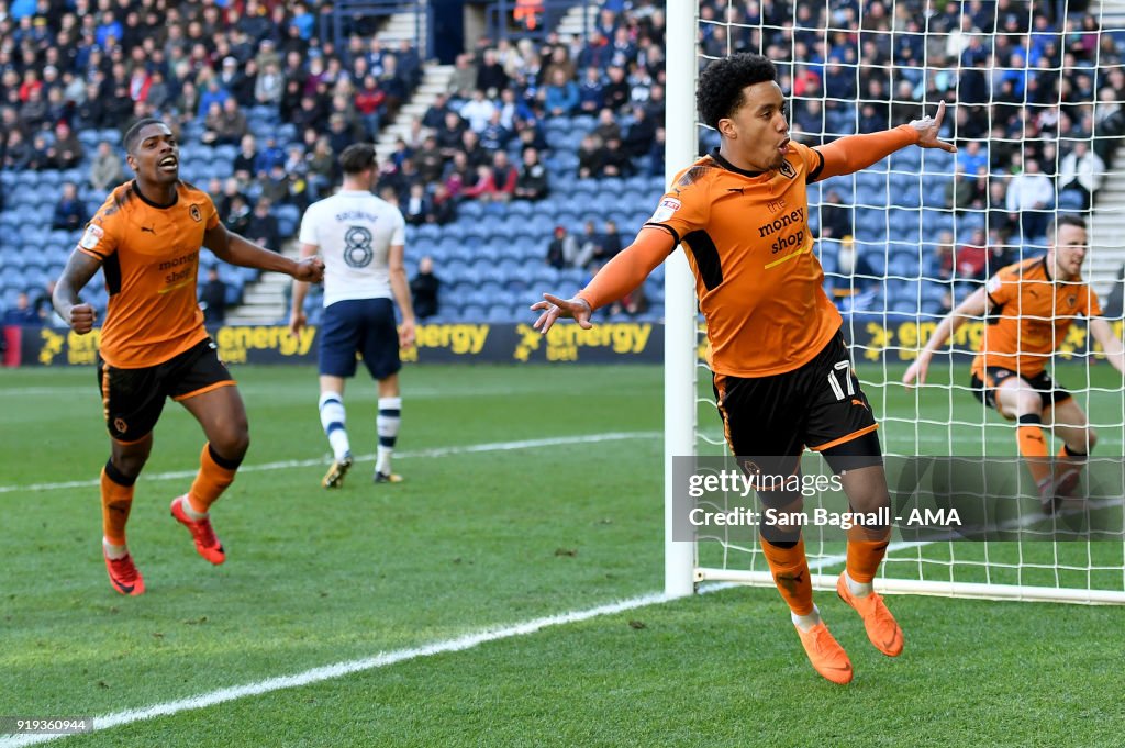 Preston North End v Wolverhampton Wanderers - Sky Bet Championship