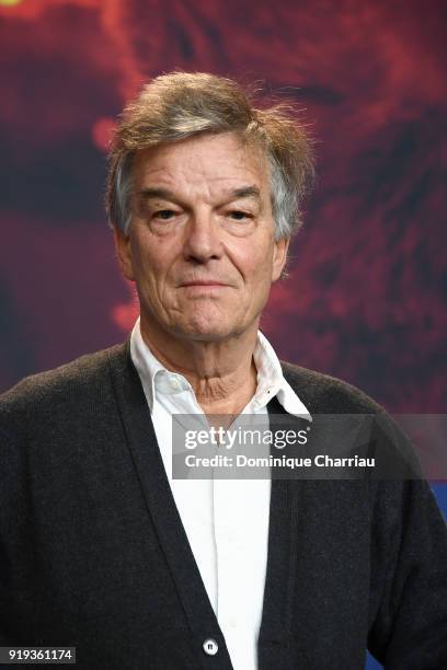 Benoit Jacquot arrives for the 'Eva' press conference during the 68th Berlinale International Film Festival Berlin at Grand Hyatt Hotel on February...