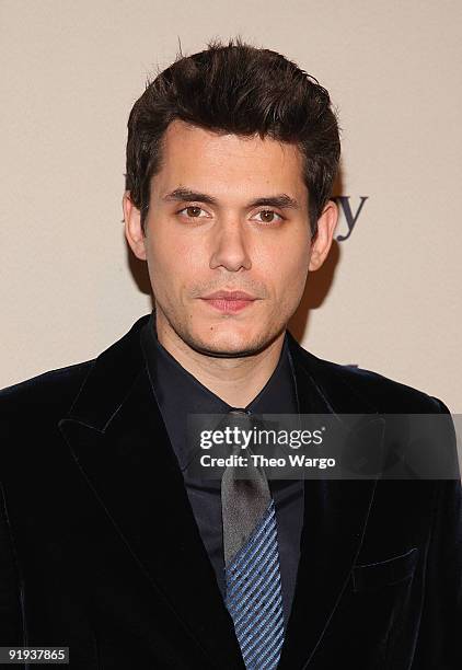 John Mayer attends Keep A Child Alive�s 6th Annual Black Ball hosted by Alicia Keys and Padma Lakshmi at Hammerstein Ballroom on October 15, 2009 in...