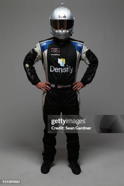 Series driver Ryan Ellis poses for a portrait at Daytona International Speedway on February 16, 2018 in Daytona Beach, Florida.