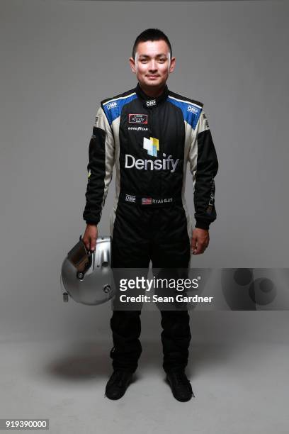 Series driver Ryan Ellis poses for a portrait at Daytona International Speedway on February 16, 2018 in Daytona Beach, Florida.