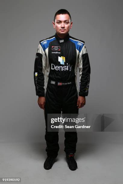 Series driver Ryan Ellis poses for a portrait at Daytona International Speedway on February 16, 2018 in Daytona Beach, Florida.