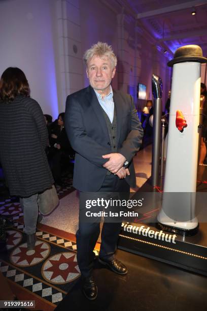 German actor Joerg Schuettauf attends the Blue Hour Reception hosted by ARD during the 68th Berlinale International Film Festival Berlin on February...