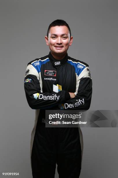 Series driver Ryan Ellis poses for a portrait at Daytona International Speedway on February 16, 2018 in Daytona Beach, Florida.