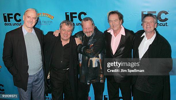 Actors John Cleese, Terry Jones, Director Terry Gilliam, Actors Eric Idle and Michael Palin attend the IFC & BAFTA Monty Python 40th Anniversary...