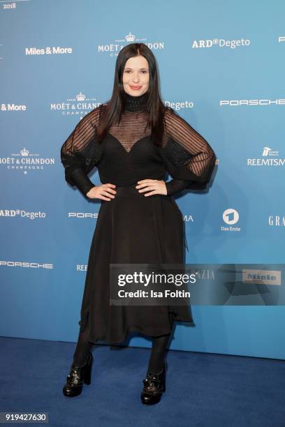 German actress Anna Fischer attends the Blue Hour Reception hosted by ARD during the 68th Berlinale International Film Festival Berlin on February...