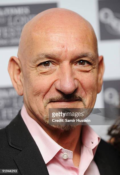 Sir Ben Kingsley arrives for the premiere of 'A Single Man' during the Times BFI 53rd London Film Festival at the Vue West End on October 16, 2009 in...