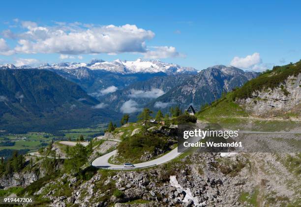 austria, styria, salzkammergut, ausseerland, view from loser scenic road to dachstein - salzkammergut stock pictures, royalty-free photos & images