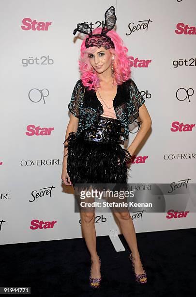 Audrey Kitching arrives at Star Magazine's 5th anniversary celebration at Bardot on October 13, 2009 in Hollywood, California.