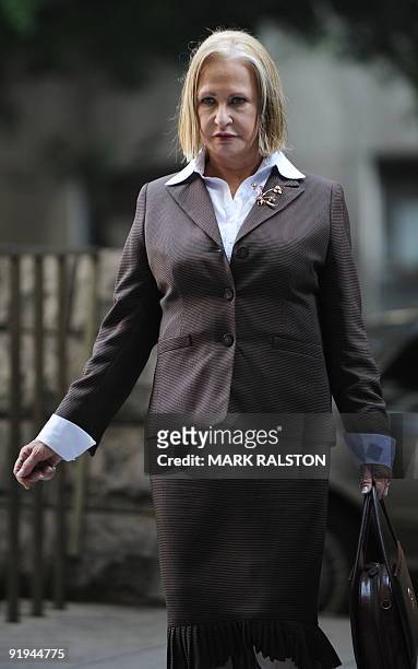 Psychiatrist Khristine Eroshevich outside the Los Angeles Superior Court during the preliminary hearing into the death of the 39-year-old former...