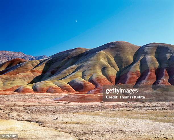 painted hills, john day national monument, oregon, usa - john day fossil beds national park stock pictures, royalty-free photos & images