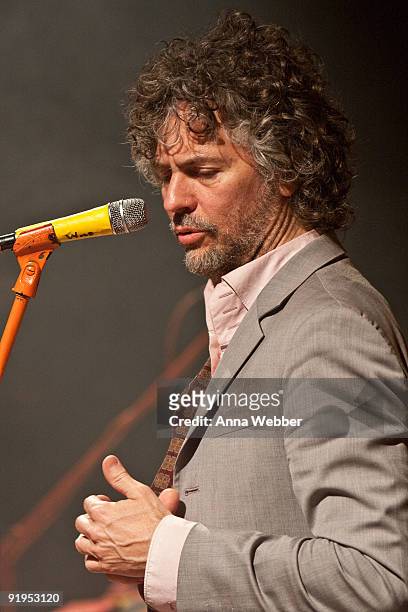 Frontman Wayne Coyne and the Flaming Lips performs at the nike theater on October 15, 2009 in Hollywood, California.