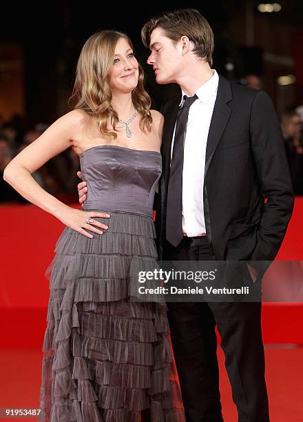 Actress Alexandra Maria Lara and actor Sam Riley attends "The City Of Your Final Destination" Premiere during day 2 of the 4th Rome International...