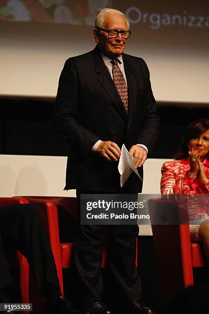 Pierre Cardin attends the FAO World Food Day Event during Day 2 of the 4th International Rome Film Festival held at the Auditorium Parco della Musica...