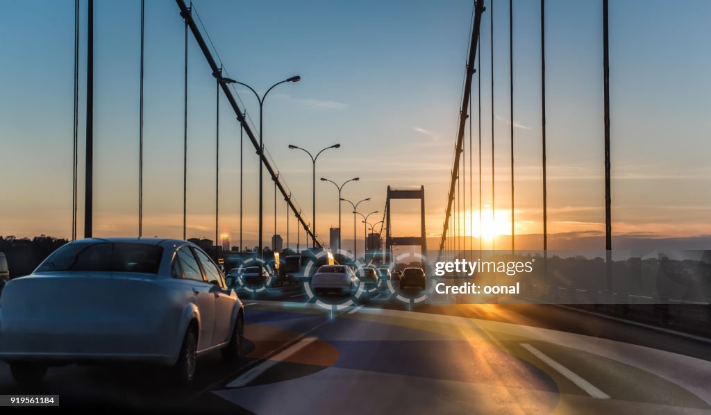 Künstliche Intelligenz Autonome intelligente Autos fahren