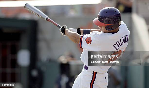 Clemson's Tyler Colvin's walk off grand slam was the first in Clemson history, as it came in the bottom of the ninth against Oral Roberts' during the...