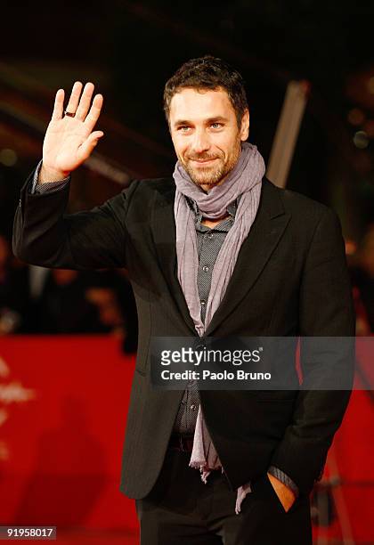 Raoul Bova attends the 'Viola Di Mare' Premiere during day 2 of the 4th Rome International Film Festival held at the Auditorium Parco della Musica on...