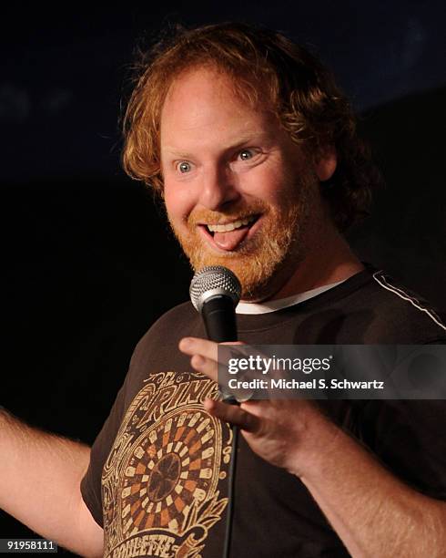 Comedian Jordy Fox performs at The Ice House Comedy Club on October 15, 2009 in Pasadena, California.