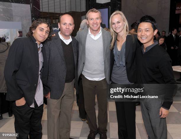 Jake Cannavale, guest, actor Tate Donovan, co-director Amy Rice and film subject Ronnie Cho attend the HBO Documentary Screening Of "By The People:...