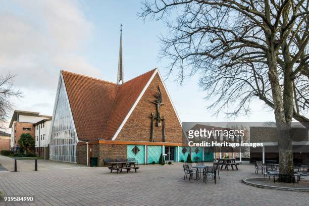 Chapel of the Ascension, Bishop Otter Campus, University of Chichester, Chichester, West Sussex, 2015. General view of the chapel from the north-west...