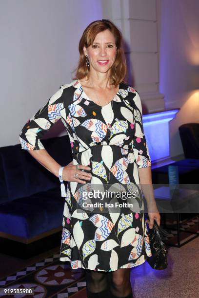 Actress Carin C. Tietze attends the Blue Hour Reception hosted by ARD during the 68th Berlinale International Film Festival Berlin on February 16,...