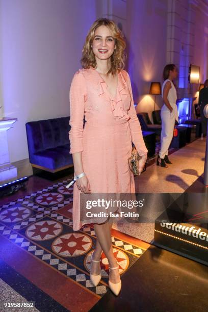 German actess Rike Schmid attends the Blue Hour Reception hosted by ARD during the 68th Berlinale International Film Festival Berlin on February 16,...