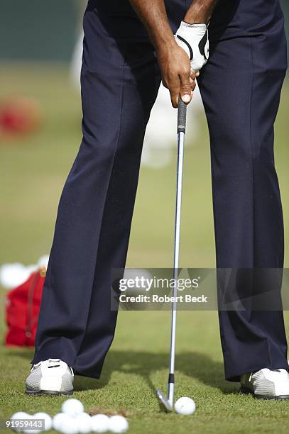 View of club of USA Tiger Woods during practice before Friday Fourball Matches at Harding Park GC. San Francisco, CA 10/9/2009 CREDIT: Robert Beck