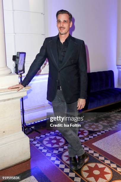 Austrian actor Max von Thun attends the Blue Hour Reception hosted by ARD during the 68th Berlinale International Film Festival Berlin on February...