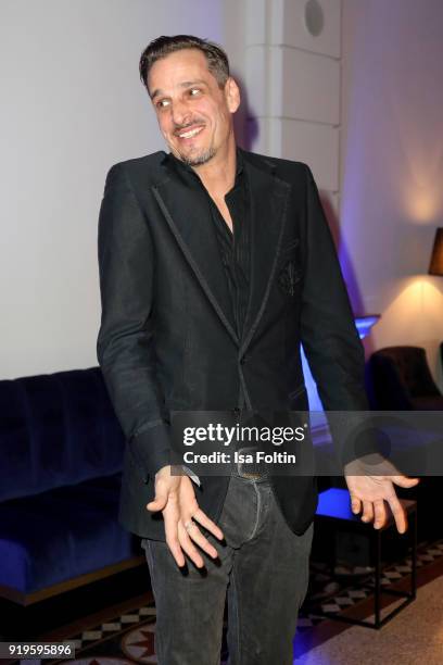 Austrian actor Max von Thun attends the Blue Hour Reception hosted by ARD during the 68th Berlinale International Film Festival Berlin on February...