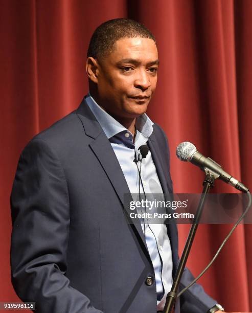 Louisiana U.S. Representative Cedric Richmond speaks onstage at 2018 Reflections Of Excellence at Morehouse College on February 17, 2018 in Atlanta,...