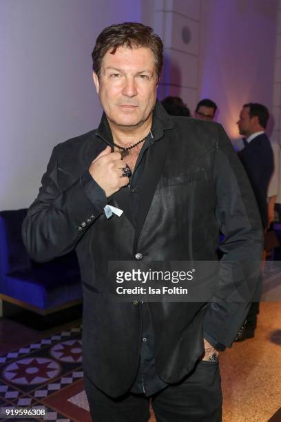 German actor Francis Fulton-Smith attends the Blue Hour Reception hosted by ARD during the 68th Berlinale International Film Festival Berlin on...