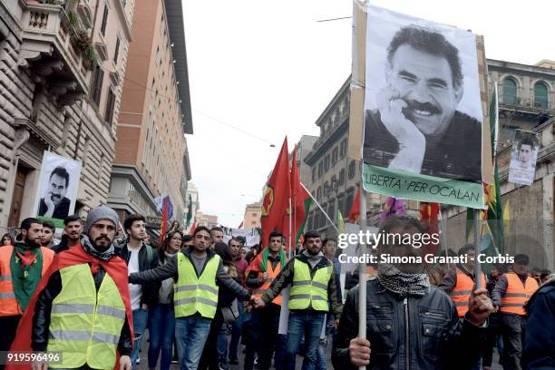 Defend Afrin, national demonstration against the Turkish bombardments in Afrin, for the freedom of Ocalan and justice in Kurdistan.on February 17,...