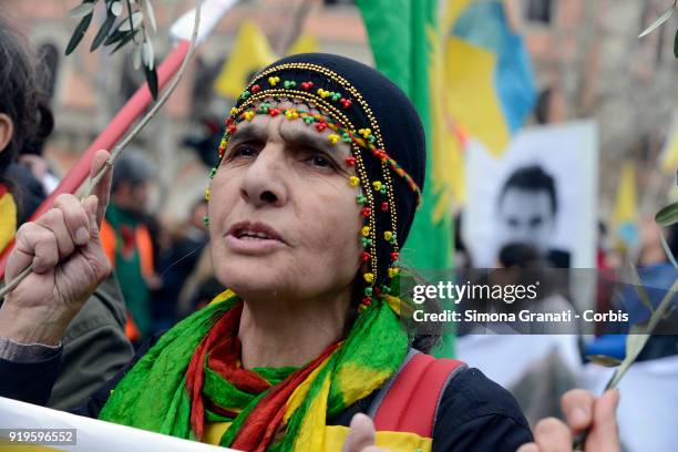 Defend Afrin, national demonstration against the Turkish bombardments in Afrin, for the freedom of Ocalan and justice in Kurdistan.on February 17,...