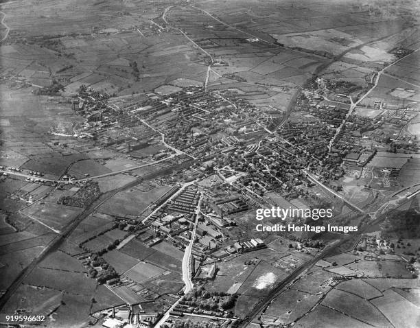 Cleckheaton, Kirklees, West Yorkshire, 1939. Aerial view of the town from the south-east.