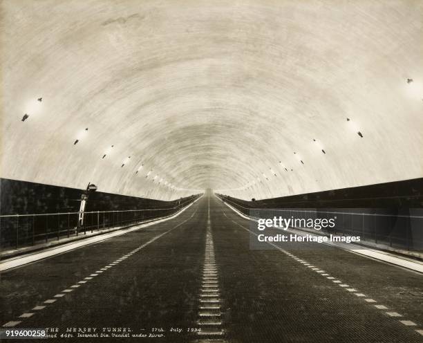 Mersey Tunnel, Liverpool, Merseyside, 1934. Stewart Bale Ltd was commissioned as official photographer to record the construction of the first Mersey...