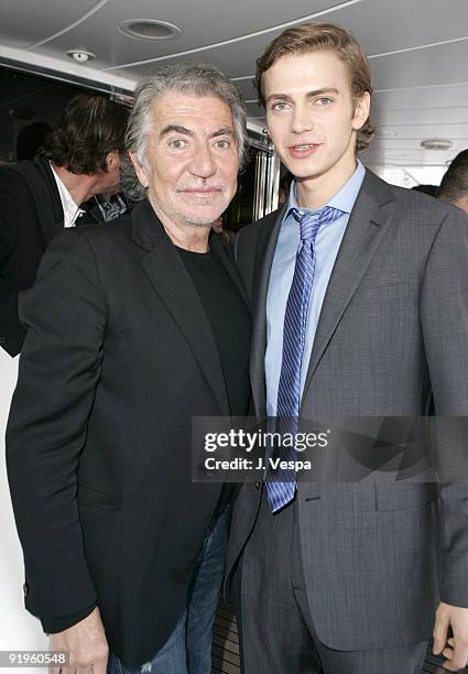 Roberto Cavalli and Hayden Christensen