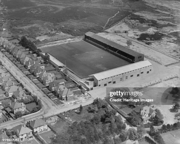 Dean Court football ground, Bournemouth, Dorset, 1937. Aerial view of the home of Bournemouth and Boscombe Athletic Football Club, who have since...