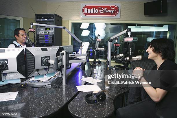 October 13, 2009 - Walt Disney Records artist and "Hannah Montana" star Mitchel Musso visited Radio Disney for a Take Over with Ernie D. That...