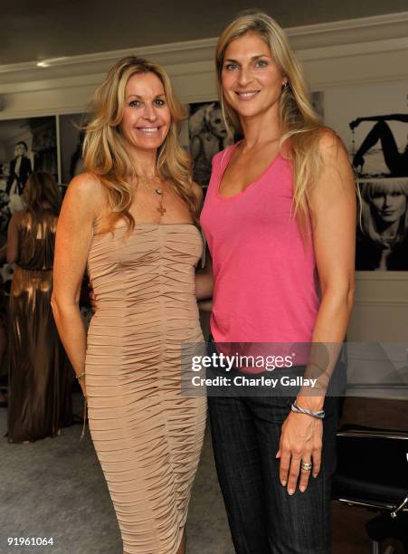 Designer Melissa Odabash and model Gabrielle Reece pose at the preview of Melissa Odabash's Spring/Summer 2010 Swimsuit and Ready-To-Wear line hosted...