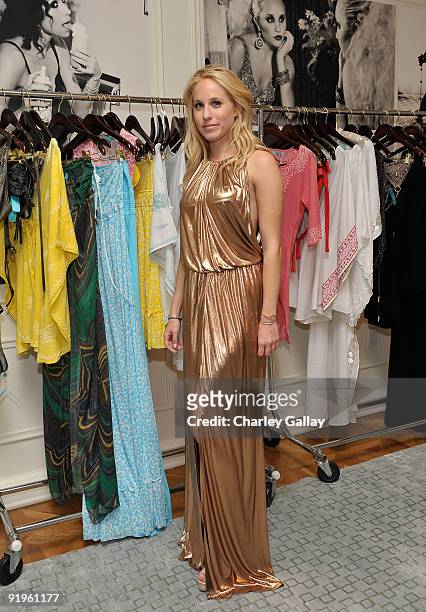 Chloe Fogel attends the preview of Melissa Odabash's Spring/Summer 2010 Swimsuit and Ready-To-Wear line hosted by Neuro at the Peninsula Hotel on...
