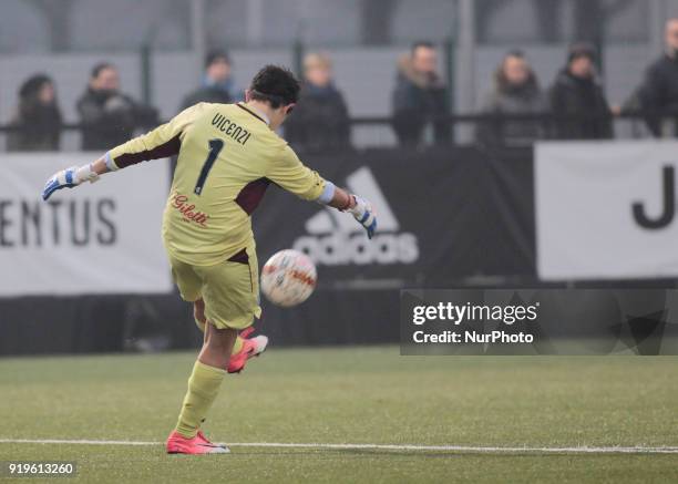 Silvia Vincenzi during Serie A female match between Juventus Woman v Empoli Ladies in Vinovo- Turin, on February 17, 2018 .