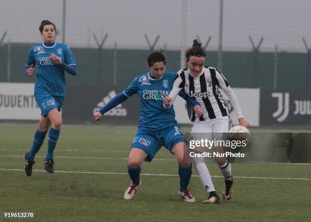 Barbara Bonansea during Serie A female match between Juventus Woman v Empoli Ladies in Vinovo- Turin, on February 17, 2018 .