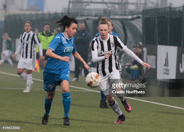 Sanni Franssi during Serie A female match between Juventus Woman v Empoli Ladies in Vinovo- Turin, on February 17, 2018 .