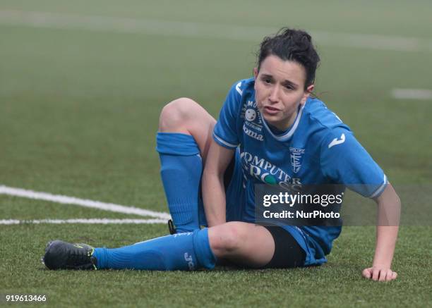 Lucia Di Guglielmo during Serie A female match between Juventus Woman v Empoli Ladies in Vinovo- Turin, on February 17, 2018 .